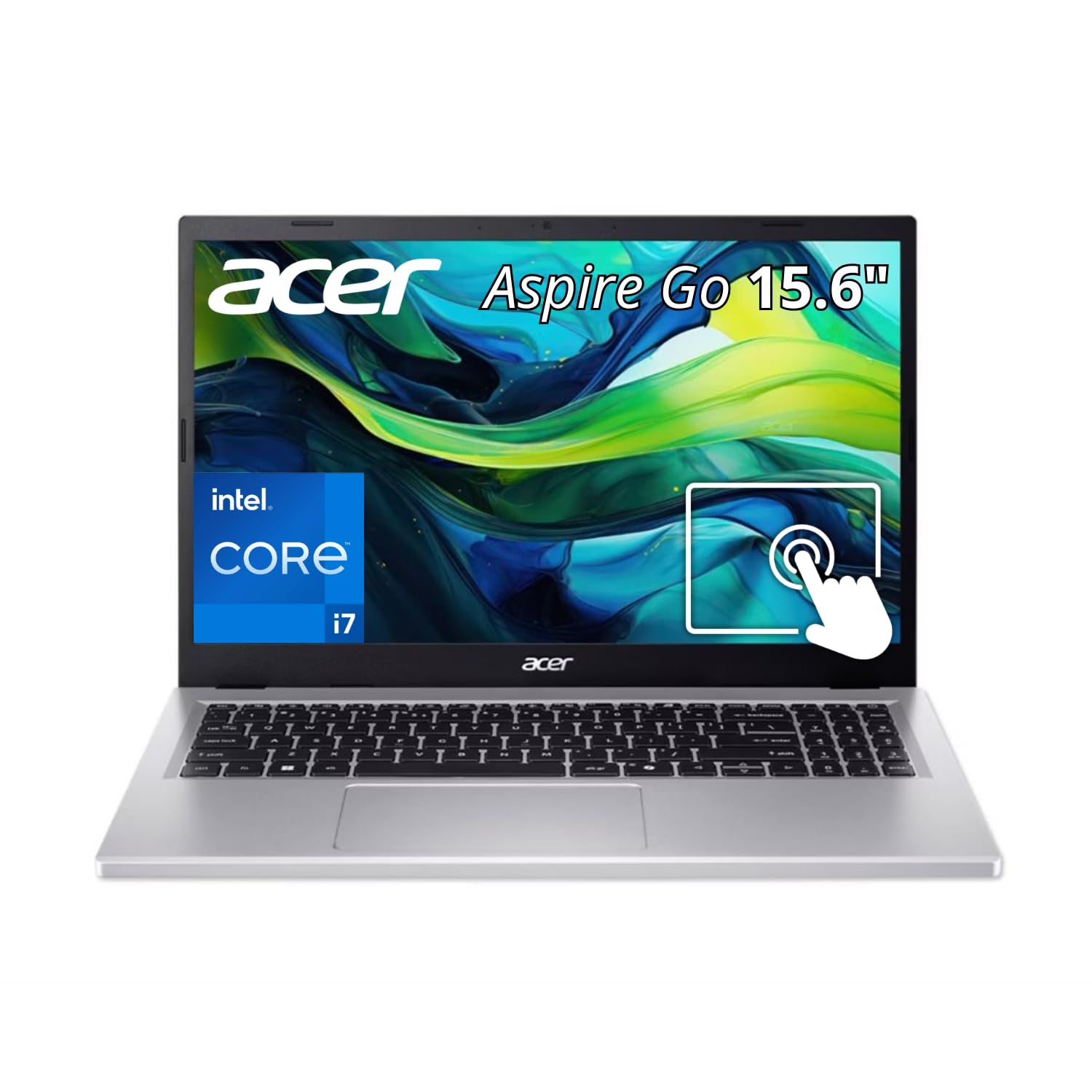 Aspire Go 15 AG15-71PT-7378 AI Ready Laptop, 15.6" Full HD IPS Touch Display, Intel Core i7-13620H, Intel UHD Graphics, 32GB DDR5 Memory, 1TB PCIe Gen4 SSD, 802.11ax Wi-Fi 6, Windows 11 Home