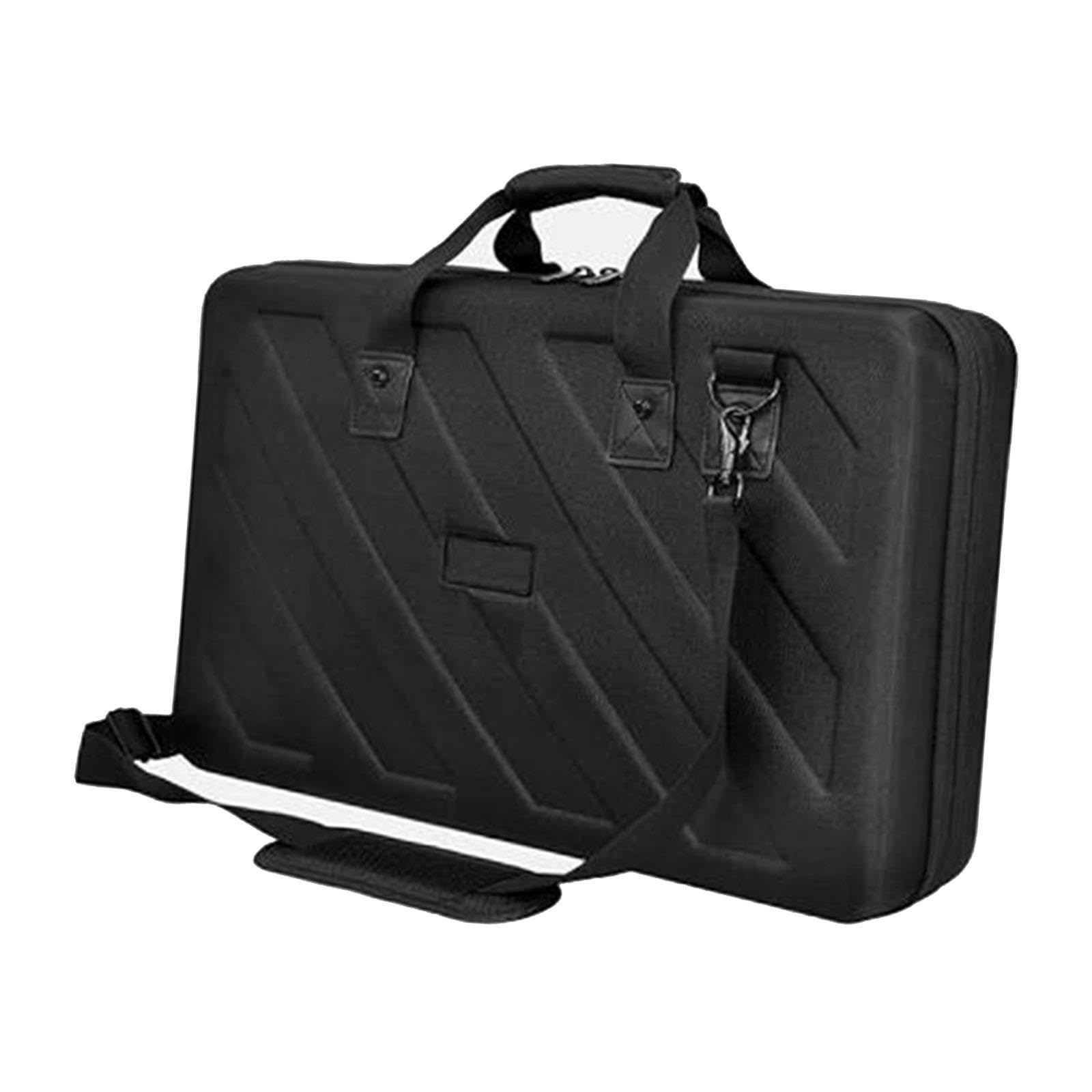 Borsa da viaggio per attrezzatura DJ multi-scomparto con resistenti cinghie regolabili in EVA per un trasporto sicuro e confortevole. Borsa da viaggio