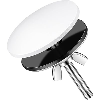 LEIFIDE 2 Inch Kitchen Sink Hole Cover Faucet Sink Hole Cap Stainless Steel Stopper Plug Plate Metal Blank for Bathroom Soap Dispenser Wash Basin(White)