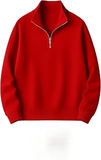 Mack Jonney Women’s Fleece Half-Zip High Neck Sweatshirt | Warm & Stylish Winter Wear -M4746 Price In India