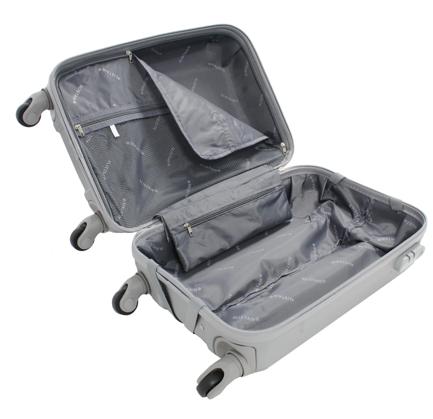 ALISTAIR "Iron Valise Cabine 55 cm - Marque Française - Garantie 2 Ans en France (Argent)