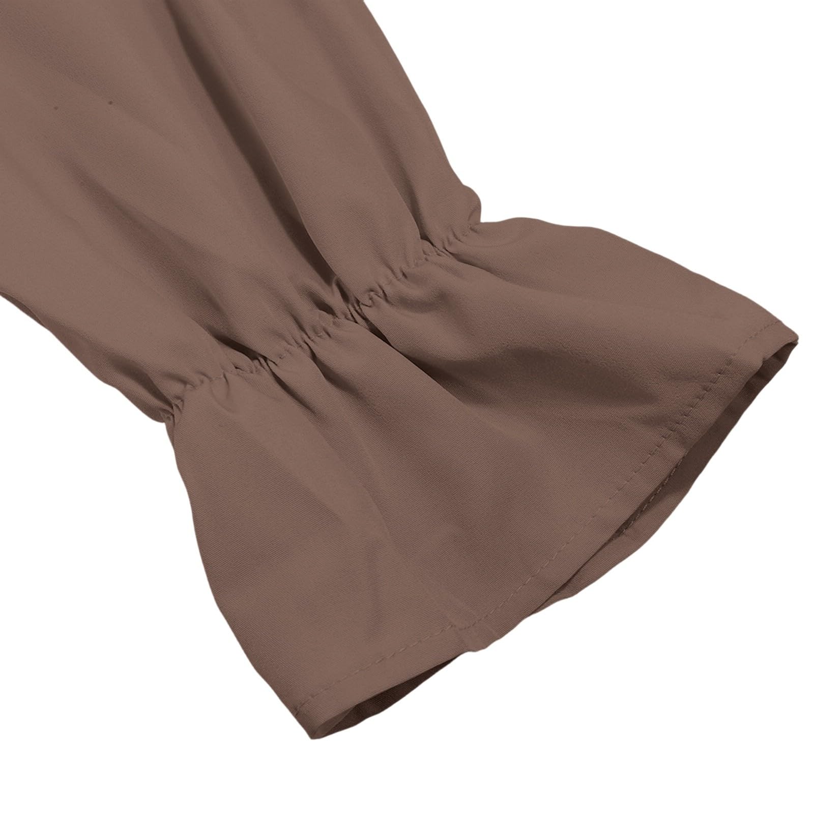 Elegante vestido de maternidad para embarazo, hombros descubiertos, manga larga, escalonado con abertura lateral, cintura alta, estilo bohemio fluido