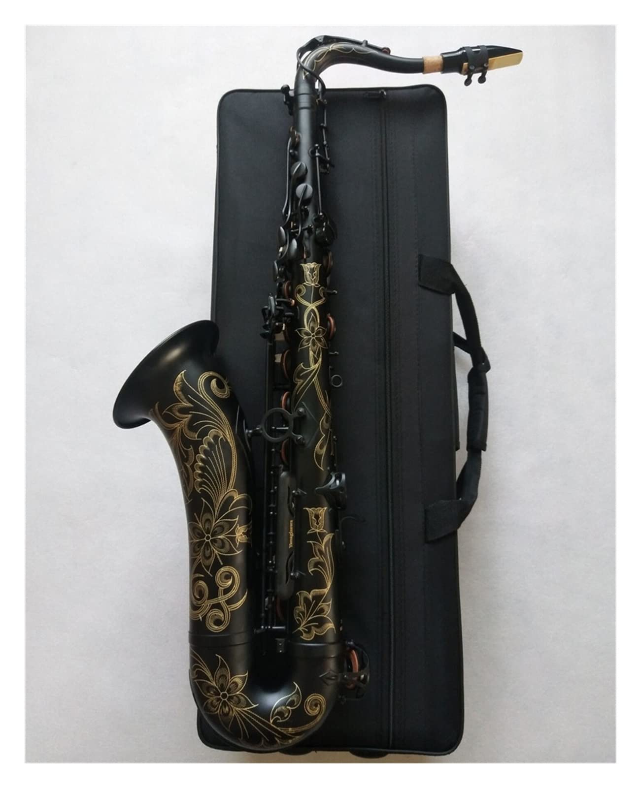 Strumento Musicale Nero Sassofono Tenor Black Strument Professionale Playing Tenor Sax Con Bocchino Kit principianti sax
