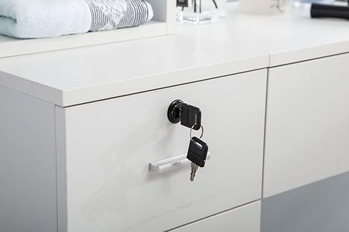 Miniatura 5 de BarberPub Juego de peluquería de pared con espejo 3026+3036 (blanco)