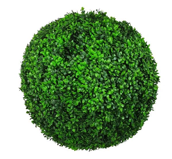 Designer Plants Artificial Bright Dense Boxwood Topiary Ball Set - Faux Boxwood Ball for Outdoor Patio Garden Balcony Backyard and Indoor Home Decoration | UV Resistant Material | 18.5 Inch(2 Balls)