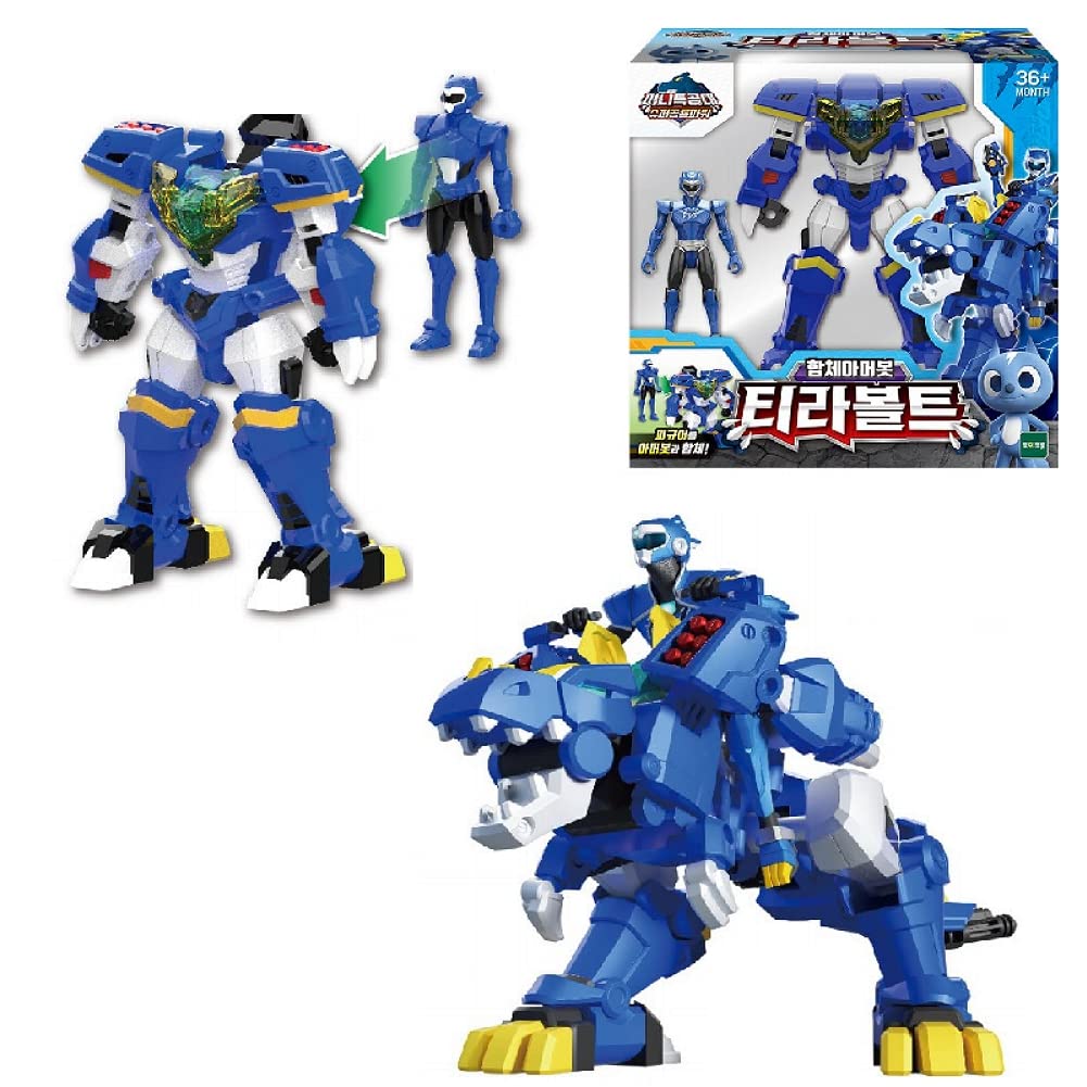 Miniforce Super Dino Power2 TYRA Volt Bolt TYRAVOLT Armorbot Dinosaur Robot Figure 2 Modes