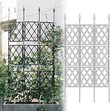 Garden Wall Trellis, Garden Plant Support Frame, 180x 85cm Garden Fence Mesh Frame, for Climbing Pla