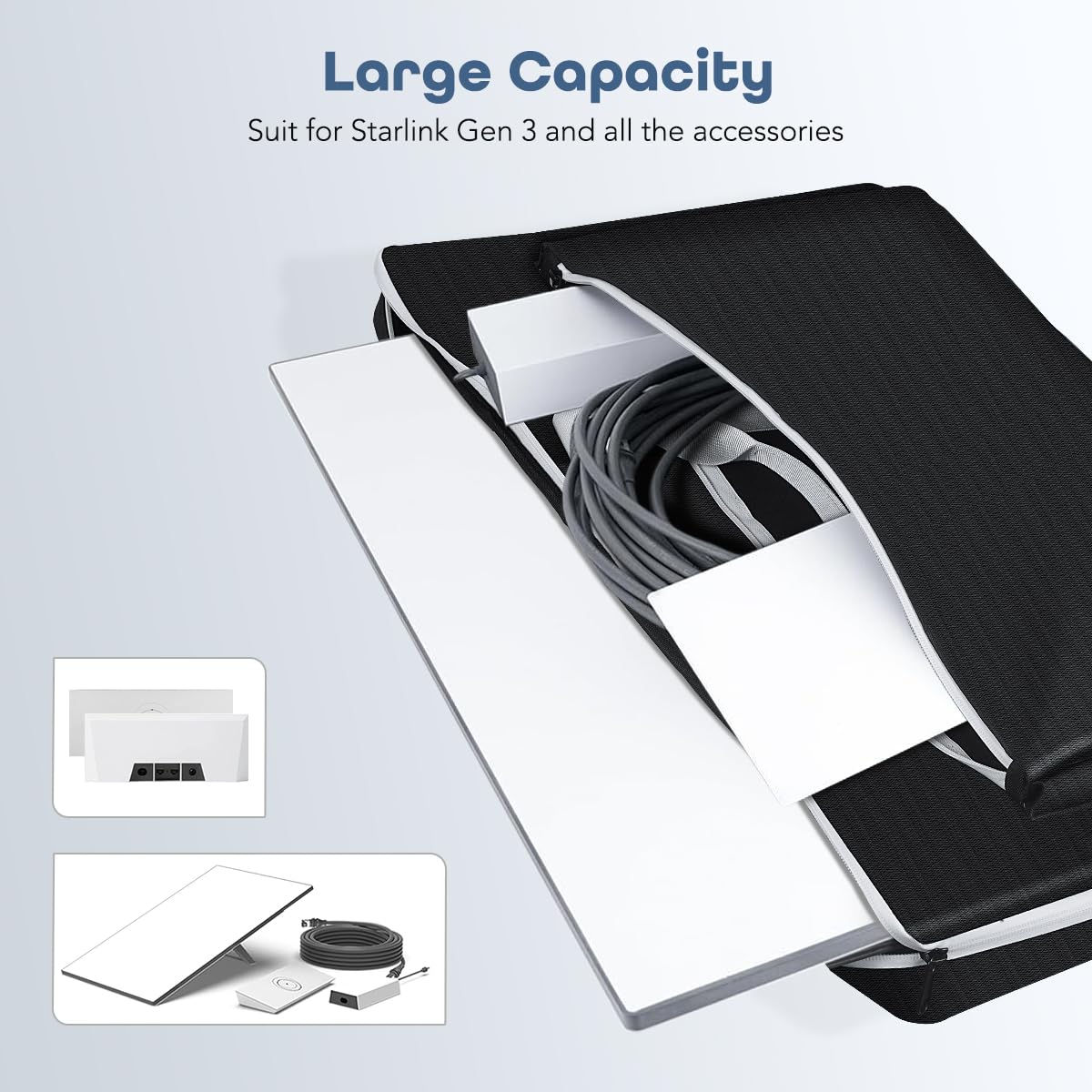 KUMK Starlink Gen 3 Satellite RV Carry Bag,Outdoor Travel Bag, Carry Handbag for Starlink Gen3 V 3 Dish Outdoor Field Camping and RV Trips