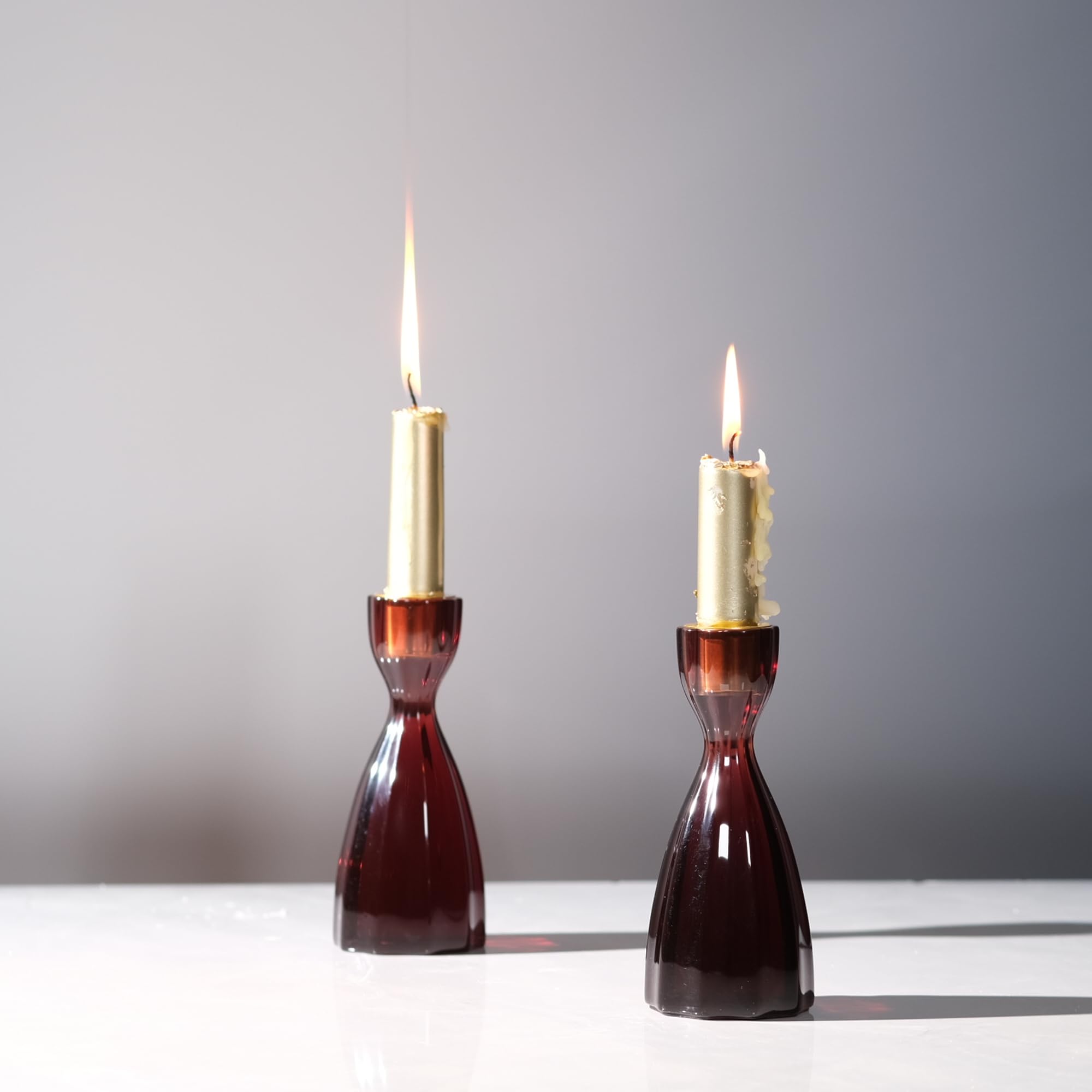 ICNBUYS Twizzle Twist Candle Holder, Decorative Candlestick for Table Display, Romantic Decoration, Unique Home DÉCOR Aesthetic, Housewarming Gift,