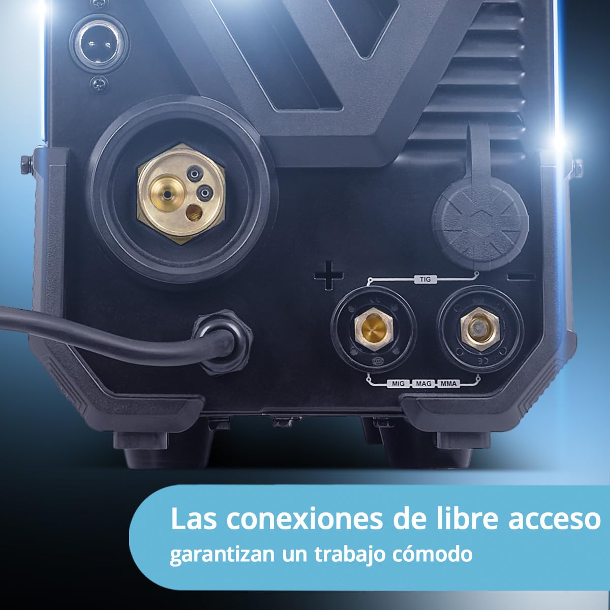 STAHLWERK Soldadora combinada 3 en 1 MTM-200 ST – Inverter combinado para TIG, MIG/MAG, MMA/Electrodo hasta 200 A, hilo sinérgico, 4 rodillos, encendido HF, apto para hilo hueco, acero, chapa fina