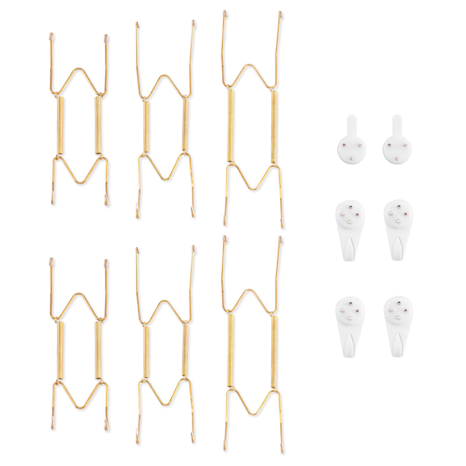Bilillo 6 Pack Plate Hangers for The Wall, 6/8/10 Inch