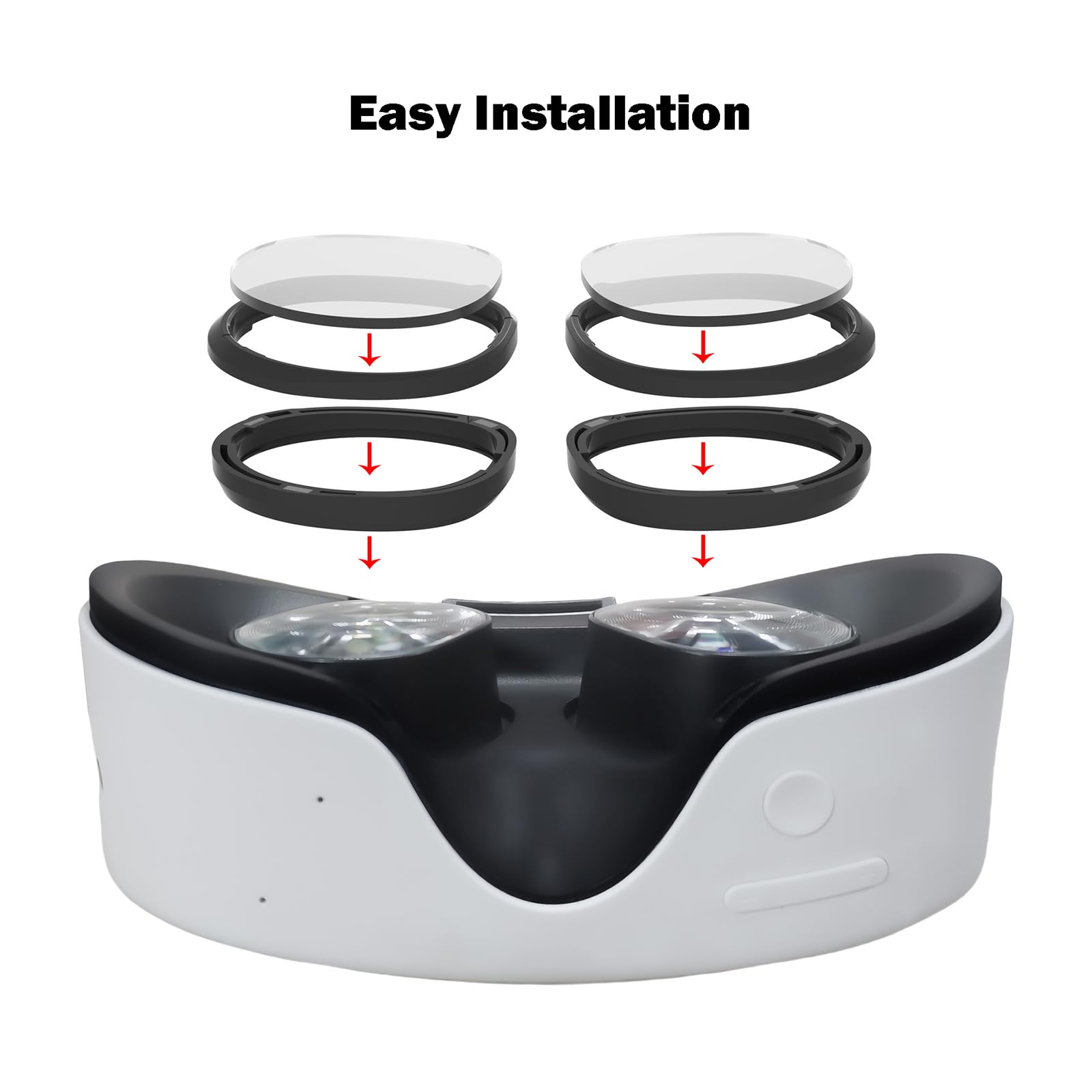 1 par de lentes magnéticos de miopía VR para lente antiluz azul Meta Quest 3S, accesorios profesionales de realidad virtual (-3,0D)
