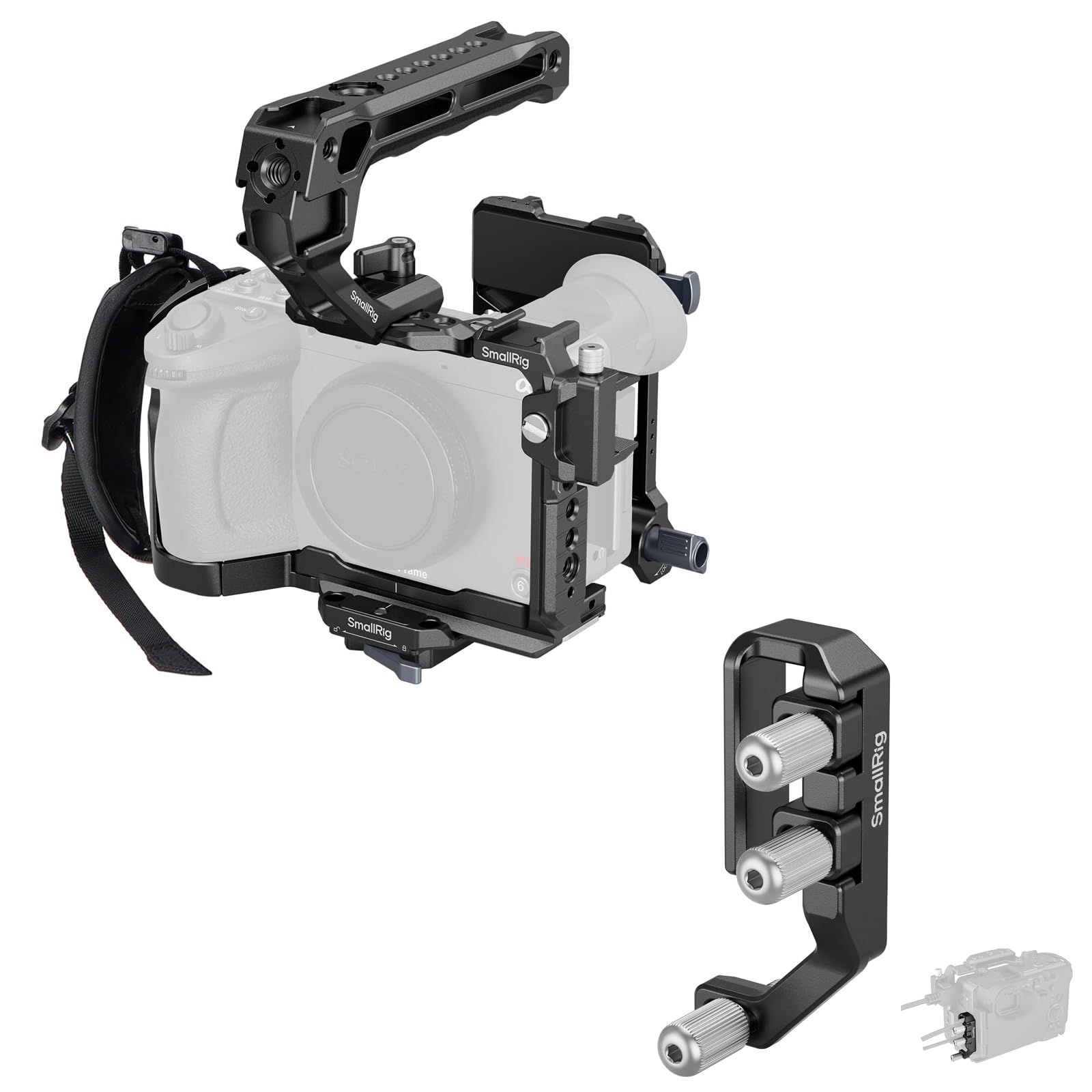 SMALLRIG Cage Kit for Sony FX2 + USB-C & Multi Cable Clamp