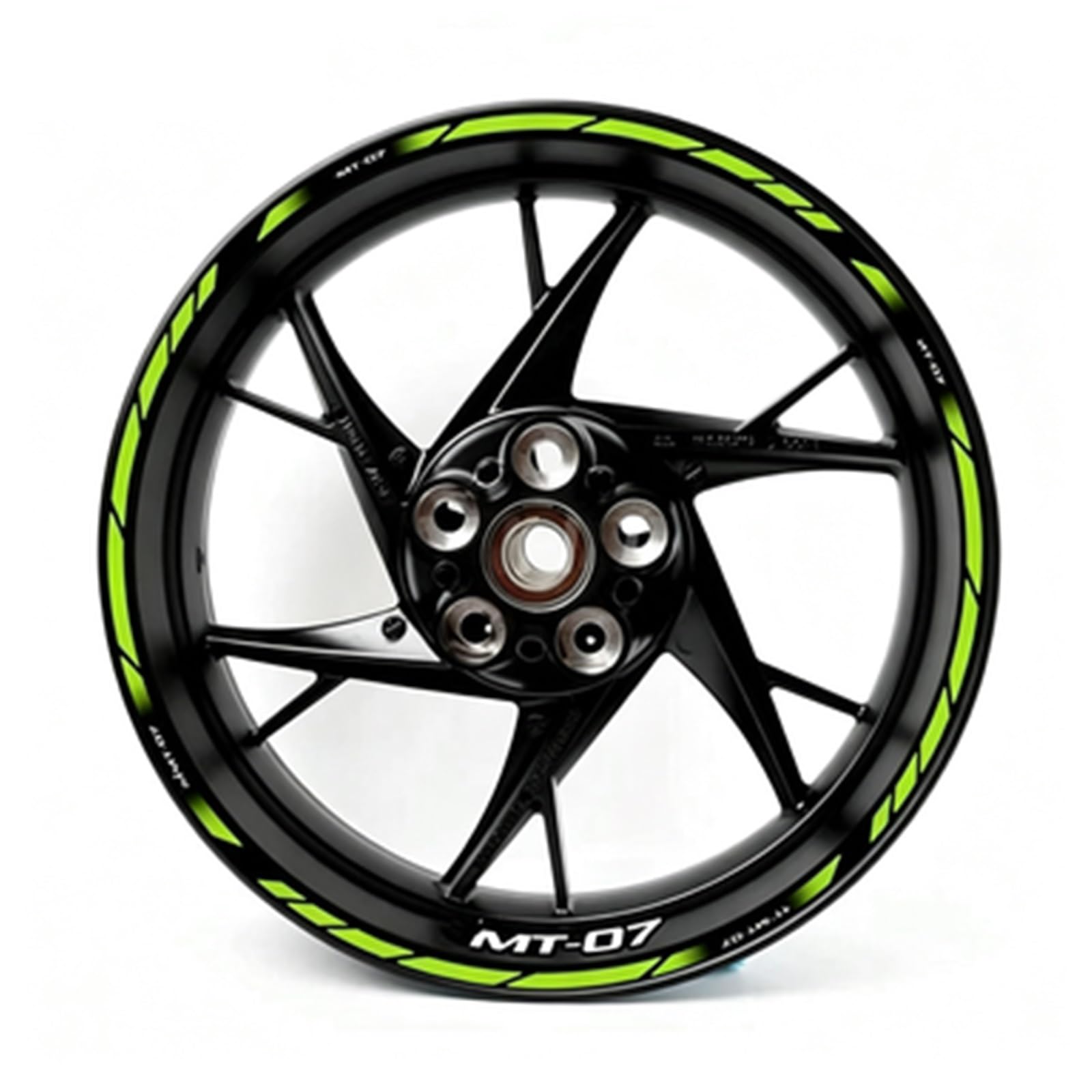 Reflective Motorcycle MT07 Wheel Stickers Rim Decal Set for Yamaha MT 07 2020 2021 Motorbike(Color10)
