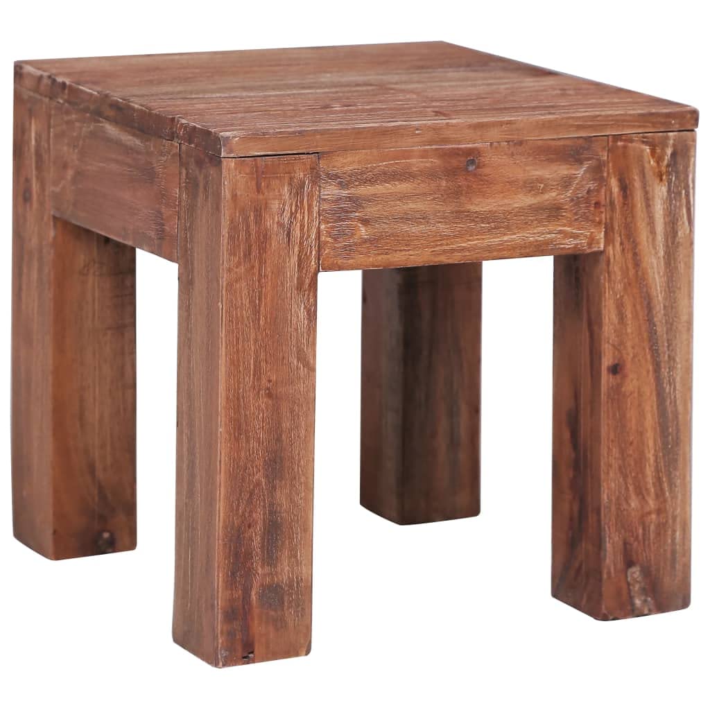 Homgoday Tavolino da caffè 30 x 30 x 30 cm, in legno di mogano massiccio, tavolino da tè, per soggiorno, sala ricevimenti degli ospiti, ufficio e corridoio
