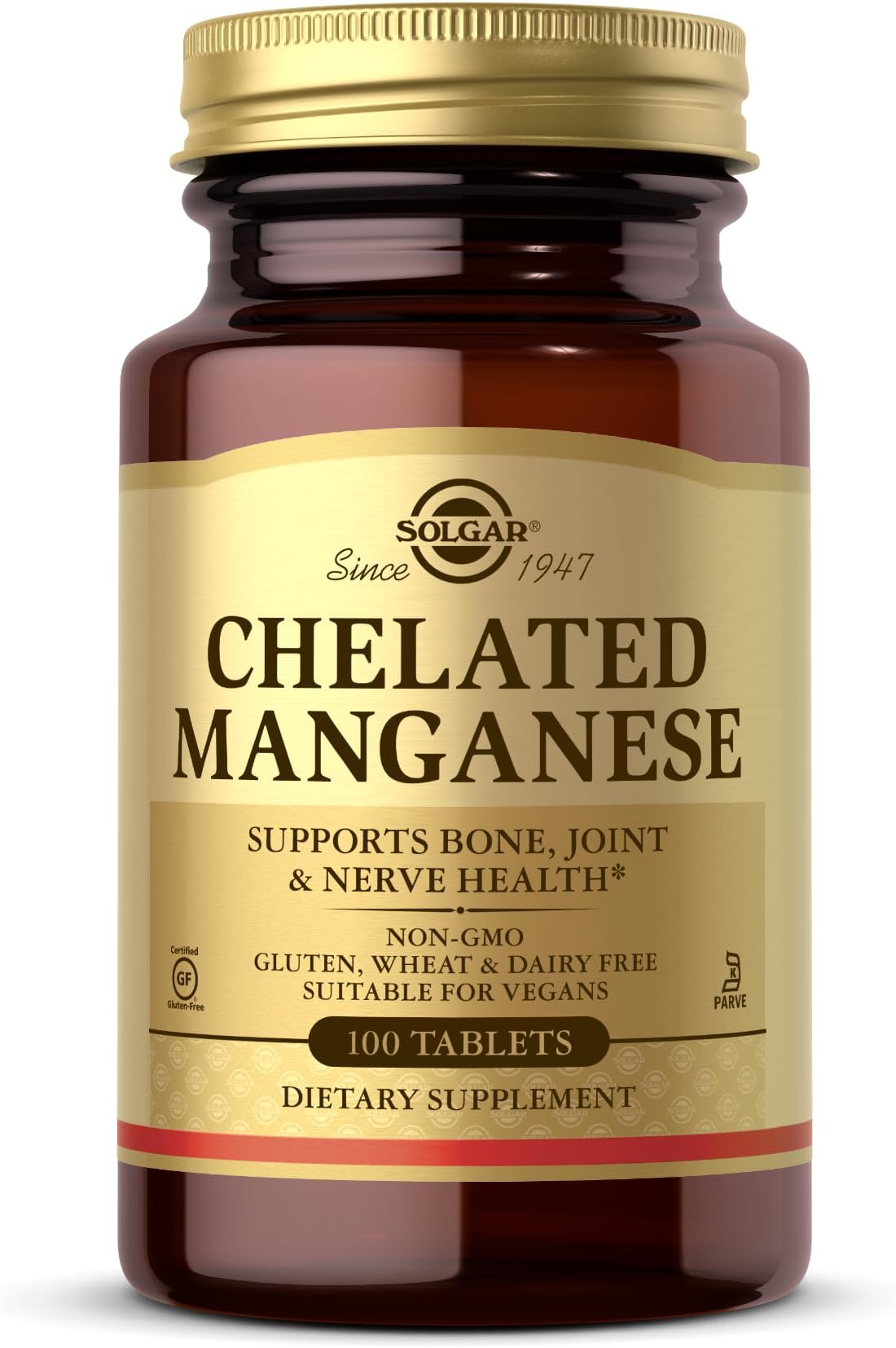 Chelated Manganese Tablets, 100 Count