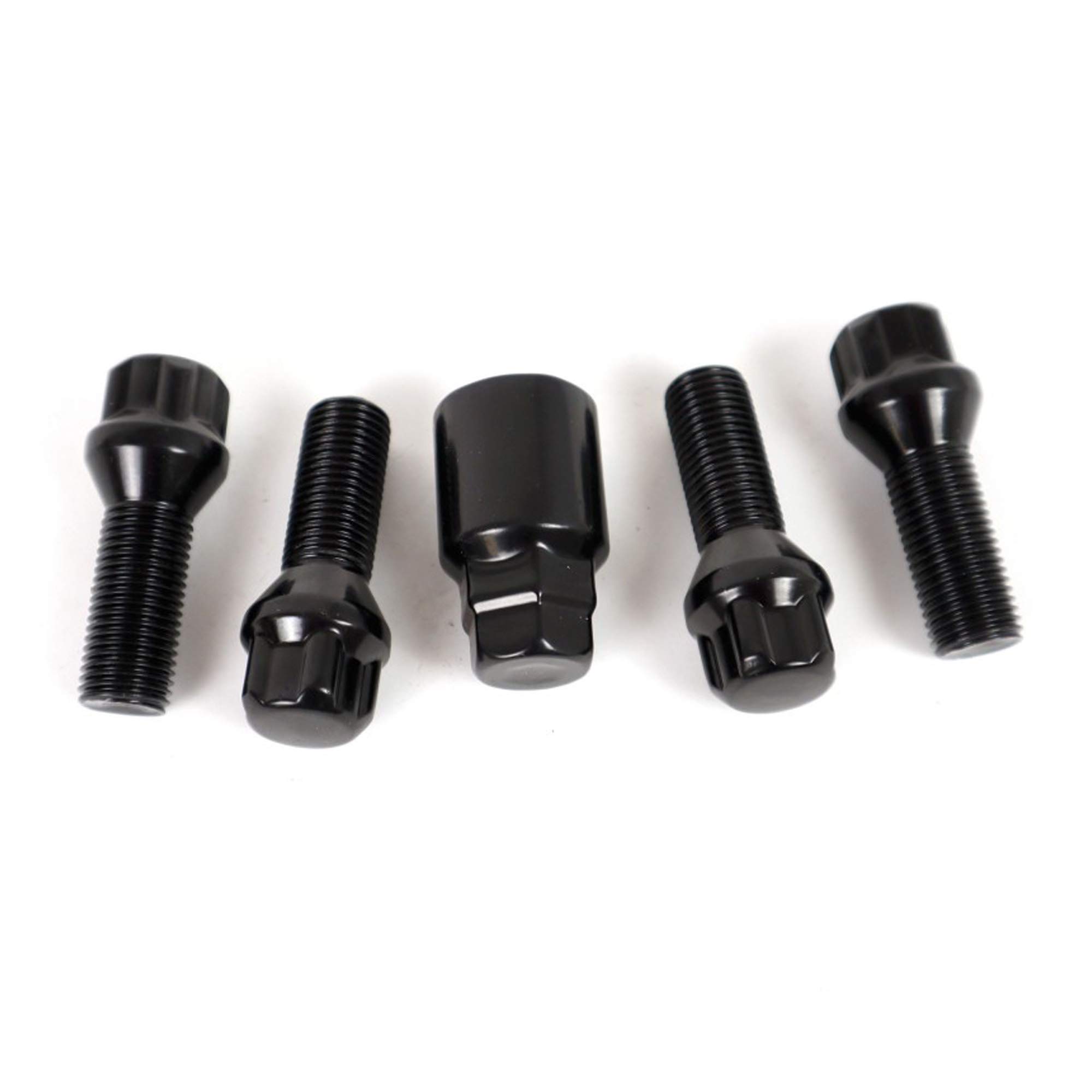 OMP Speed- Set di 4 Viti Antifurto, Chiave Speciale, Cerchi M12X1.5, Filettatura Lunga 28Mm, Antifurto, Forma Conica