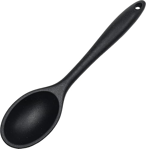 Cucharas de silicona para cocinar, resistentes al calor, diseño higiénico, cucharas de mezcla Utensi para cocina, cocina, hornear, agitar, mezclar