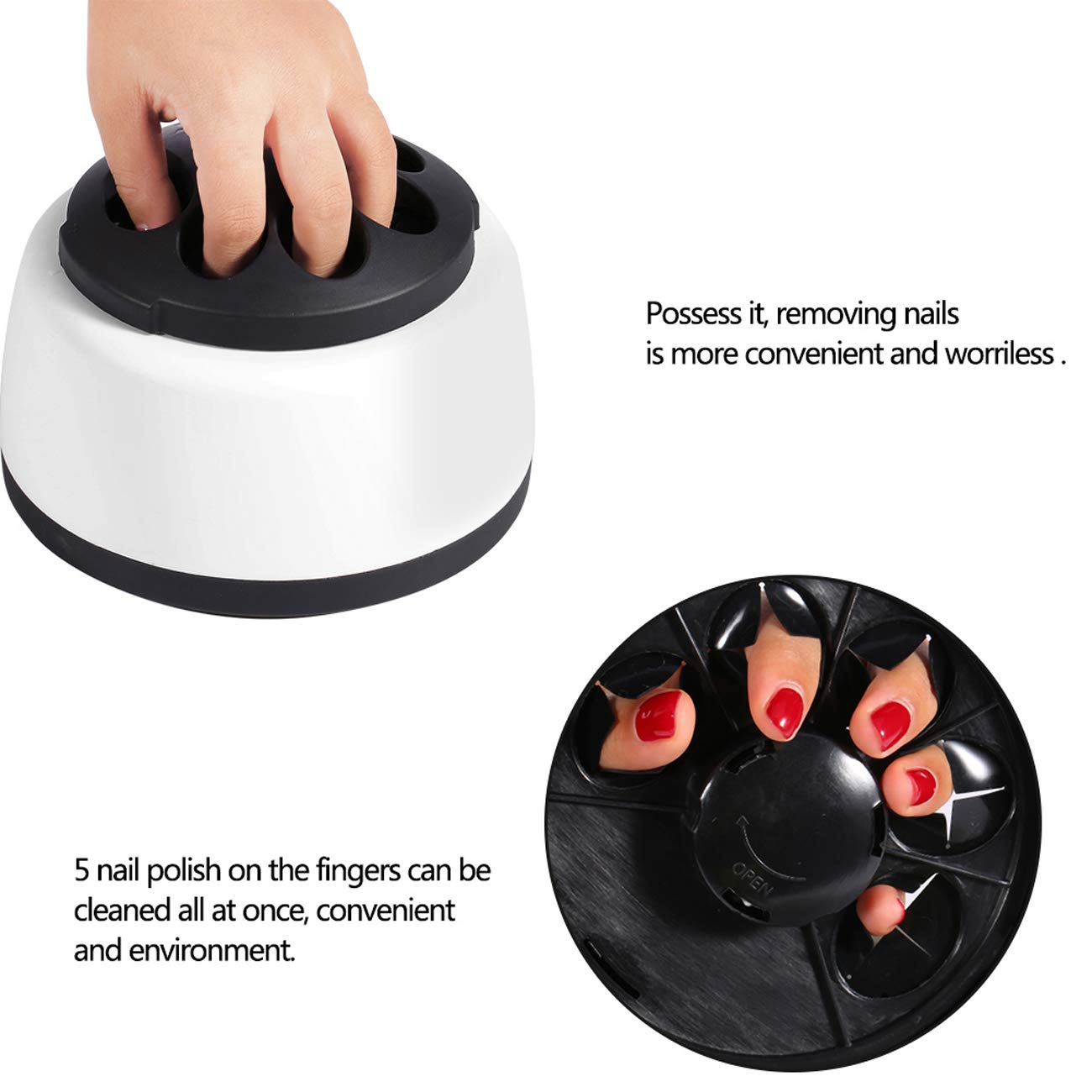 Nail Polish Remover Machine Electric Steamer Manicure Tool Steamed to Remove Nail Gel Easier