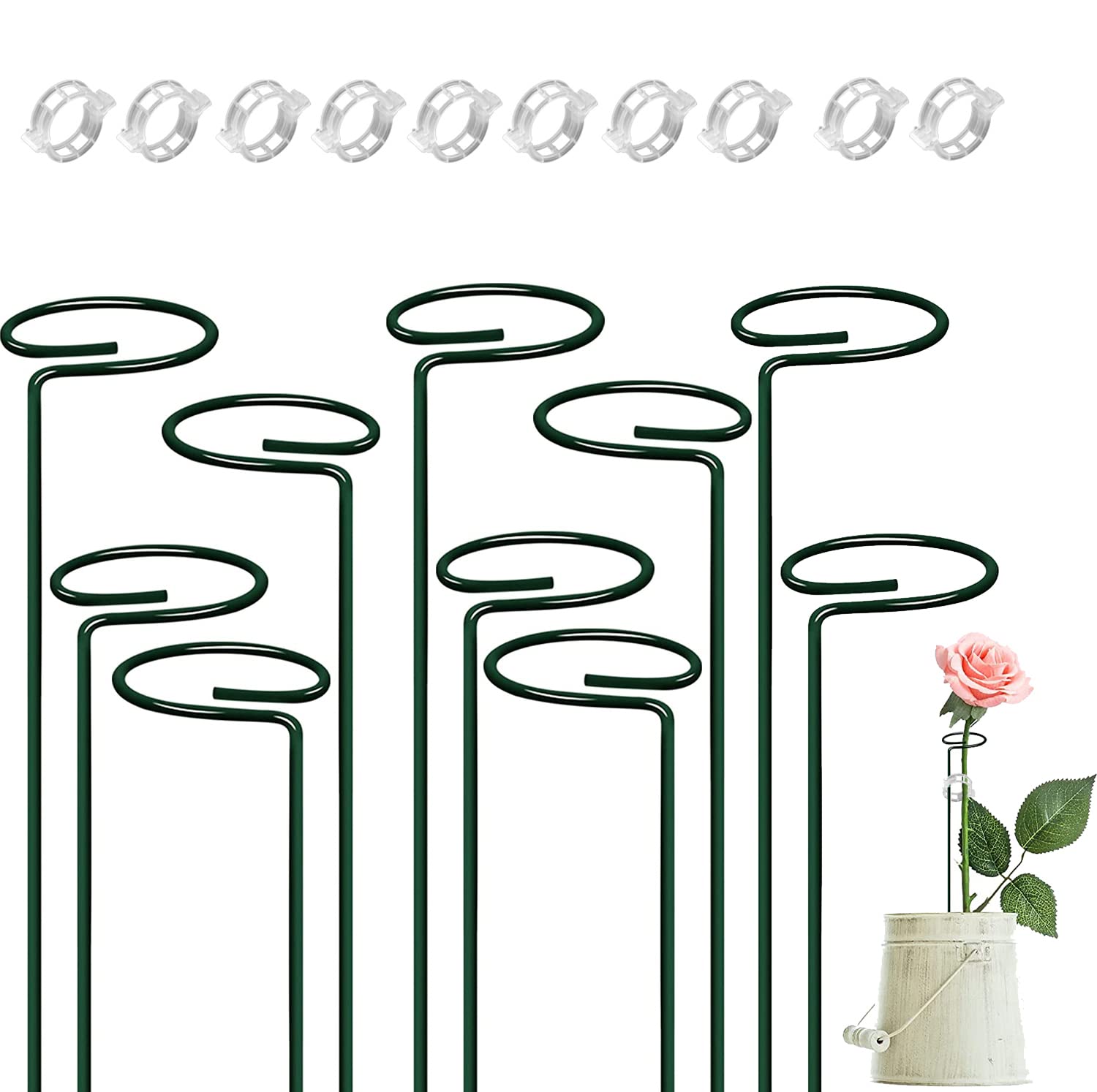 See full amazon price history chart for EasyHome Metal Stem Climber Plant Support Garden stand Pack of 10, Garden Trellis for Outdoor or Indoor Planters for Home, Office and Garden Balcony living room Décor Trellis Plant Support Stand EasyHome Metal Stem Climber Plant Support Garden stand Pack of 10, Garden Trellis for Outdoor or Indoor Planters for Home, Office and Garden Balcony living room Décor Trellis Plant Support Stand (B09DPPHFH6) Amazon Price History, Amazon Price Tracker