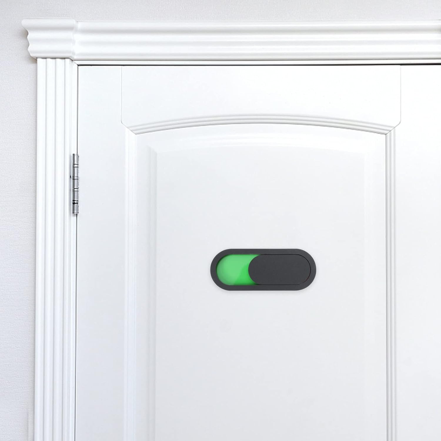 TEHAUX 15pcs Vacant Occupied Sign, Blank Privacy Sign Slider for Bathroom Door, Oval Privacy Slider Door Hanger, Acrylic Reversible Indicator for Home Office, 10x4cm, Black
