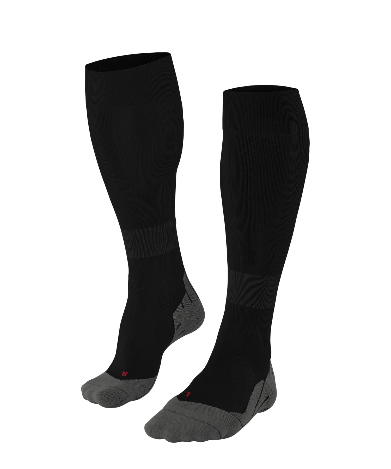 FALKE Women's RU Compression Energy Running Socks, Black (Black-Mix 3010), 8-10.5
