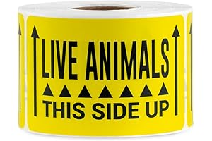 300 pcs Live Animal Shipping Stickers for Shipping & Travel