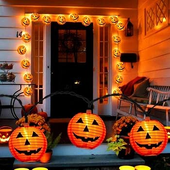 Amazon.com: SUNSGNE Halloween Pumpkin Lantern String Lights