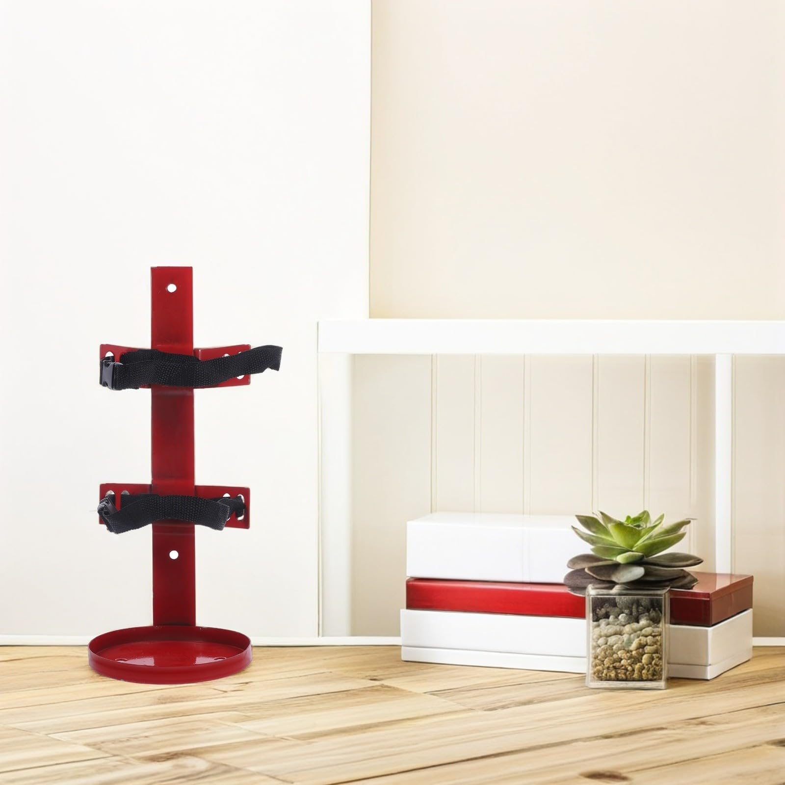 Alipis Soporte de Pared para Extintor de Incendios de Hierro para 2-4 Kg Colgador Resistente y Seguro Soporte para Extintor Doméstico y Comercial Fácil Instalación