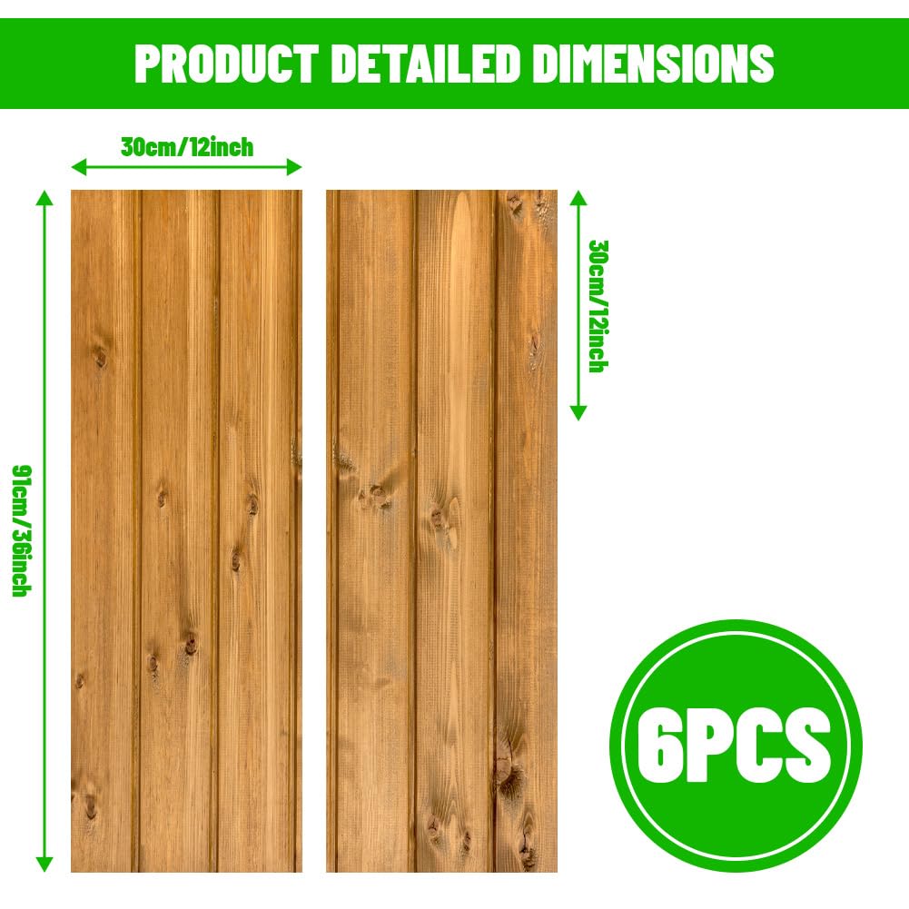 Cible de fléchettes - Protection murale et isolation acoustique - 6 plaques de feutre autocollantes en grain de bois (30 x 30 cm) comme planche surround pour cible de fléchettes, anneau de protection - 3