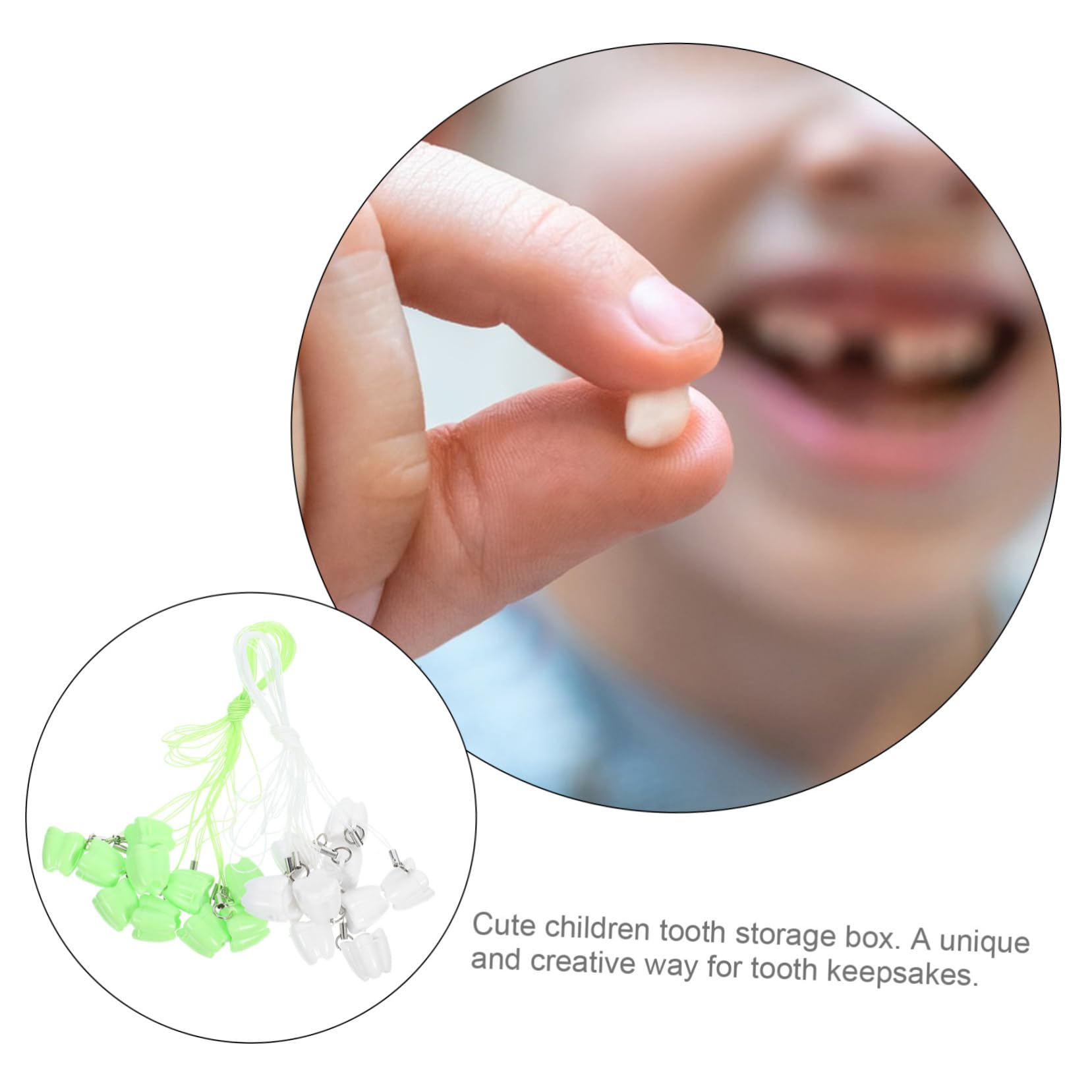 ibasenice 100piezas Caja De Recuerdos Para Dientes De Leche Caja De Almacenamiento Para Niño Niña Diseño y Divertido Para Fiestas y