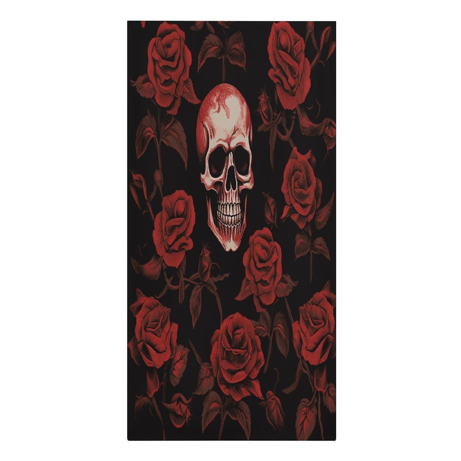 Adfgyerh Women's Style Skull Rose Microfiber Sand Free Towels Large Quick-Dry. Beach Towel For Swimming Pool Camping Beach .Beach Accessories， They Are Essential Accessories For Adults, And Men, Vacation Gift