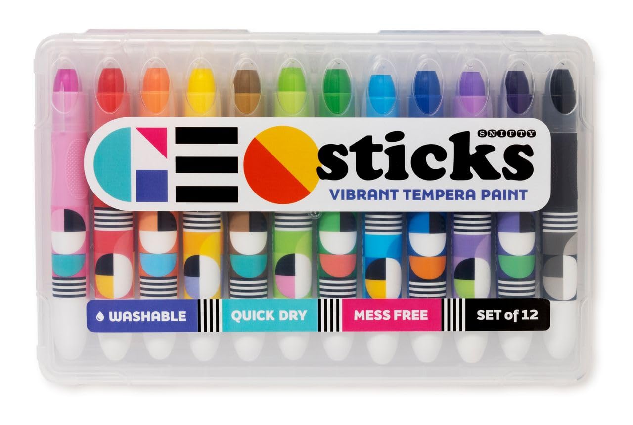 Amazon.com: Snifty Geo Bright Tempera Paint Sticks : Toys & Games