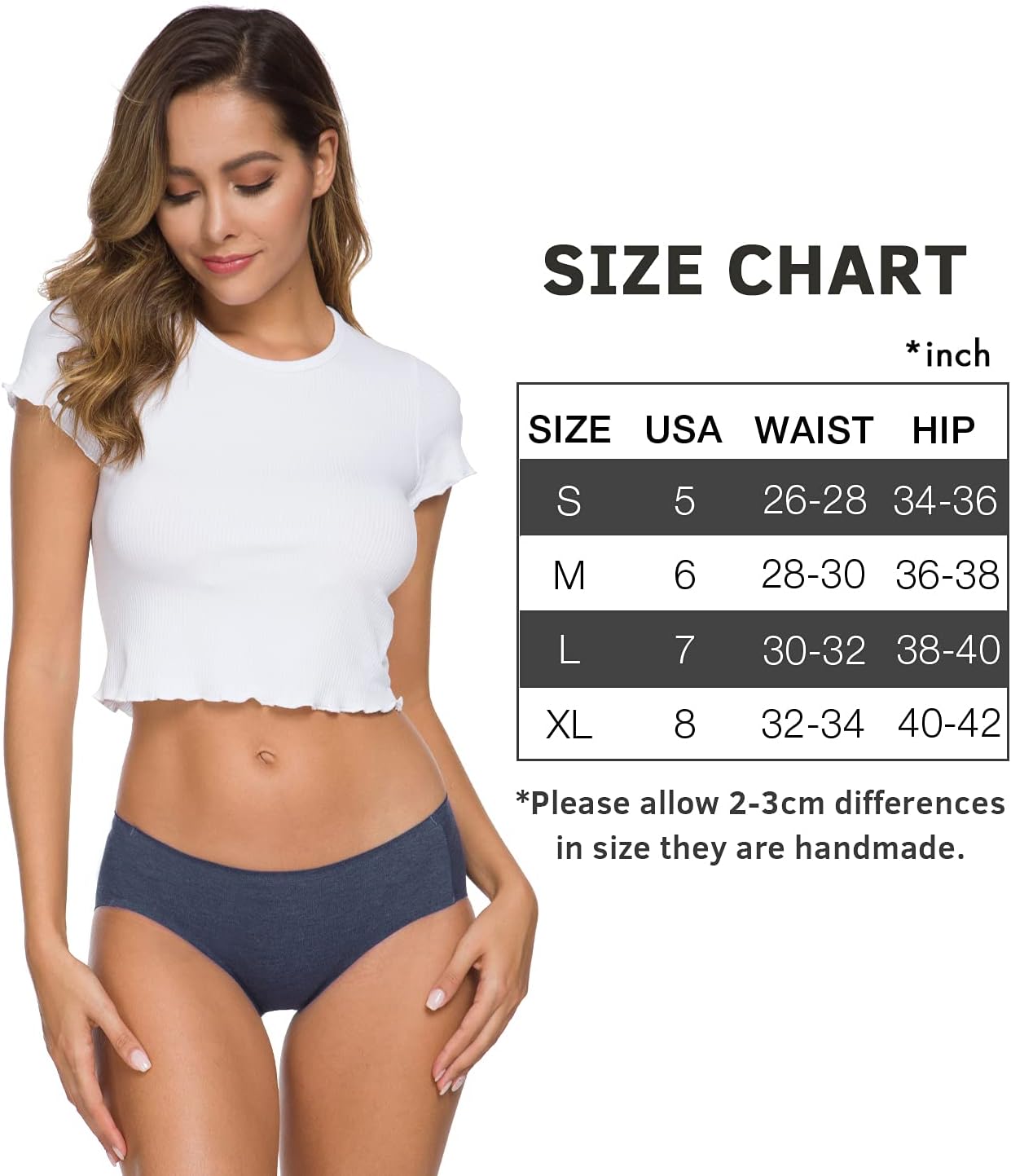 Altheanray Womens Underwear Cotton Seamless Soft Hipster Panties Ladies Mid Rise Bikini - Image 6