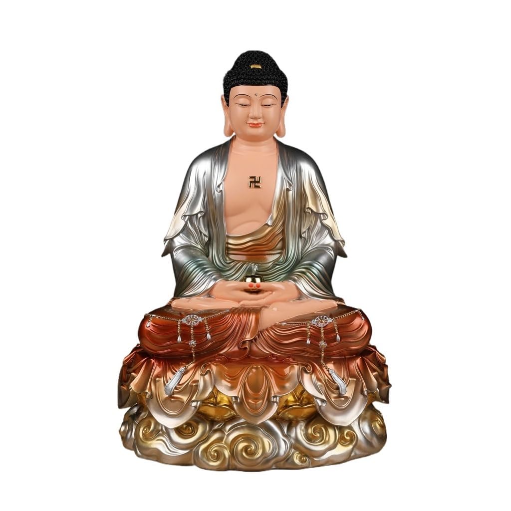 Estatua De Buda para Interiores Adornos Zen De Resina For Adoración En El Hogar, Buda III, Sala De Estar, Estudio, Meditación, Manualidades Estatua De Buda Meditando