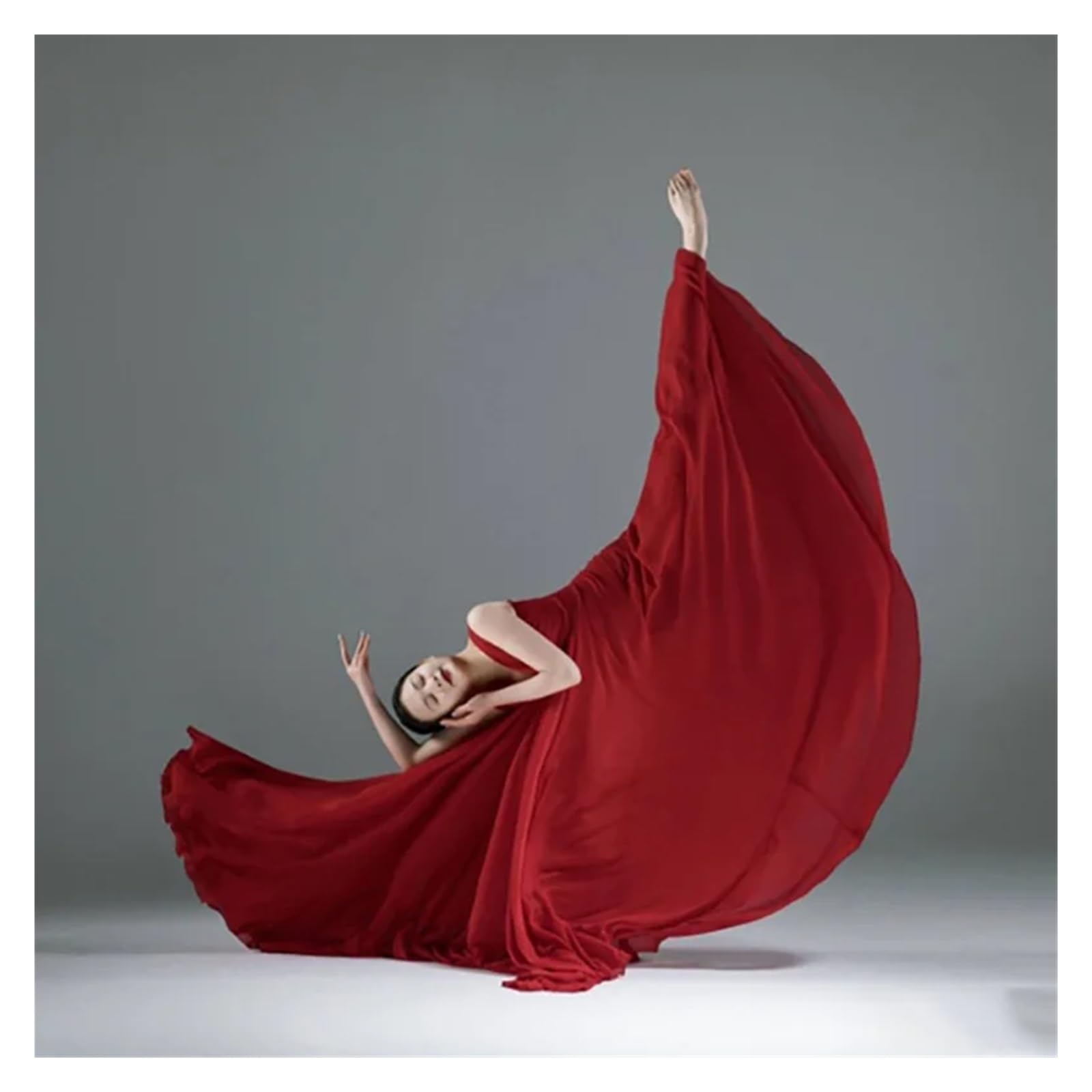 Ropa de Danza clásica for Mujer, Falda Larga Lisa, Elegante, Amplia con Vuelo, Ropa práctica Ballet Moderno para Festivo, Escenario, Rendimiento