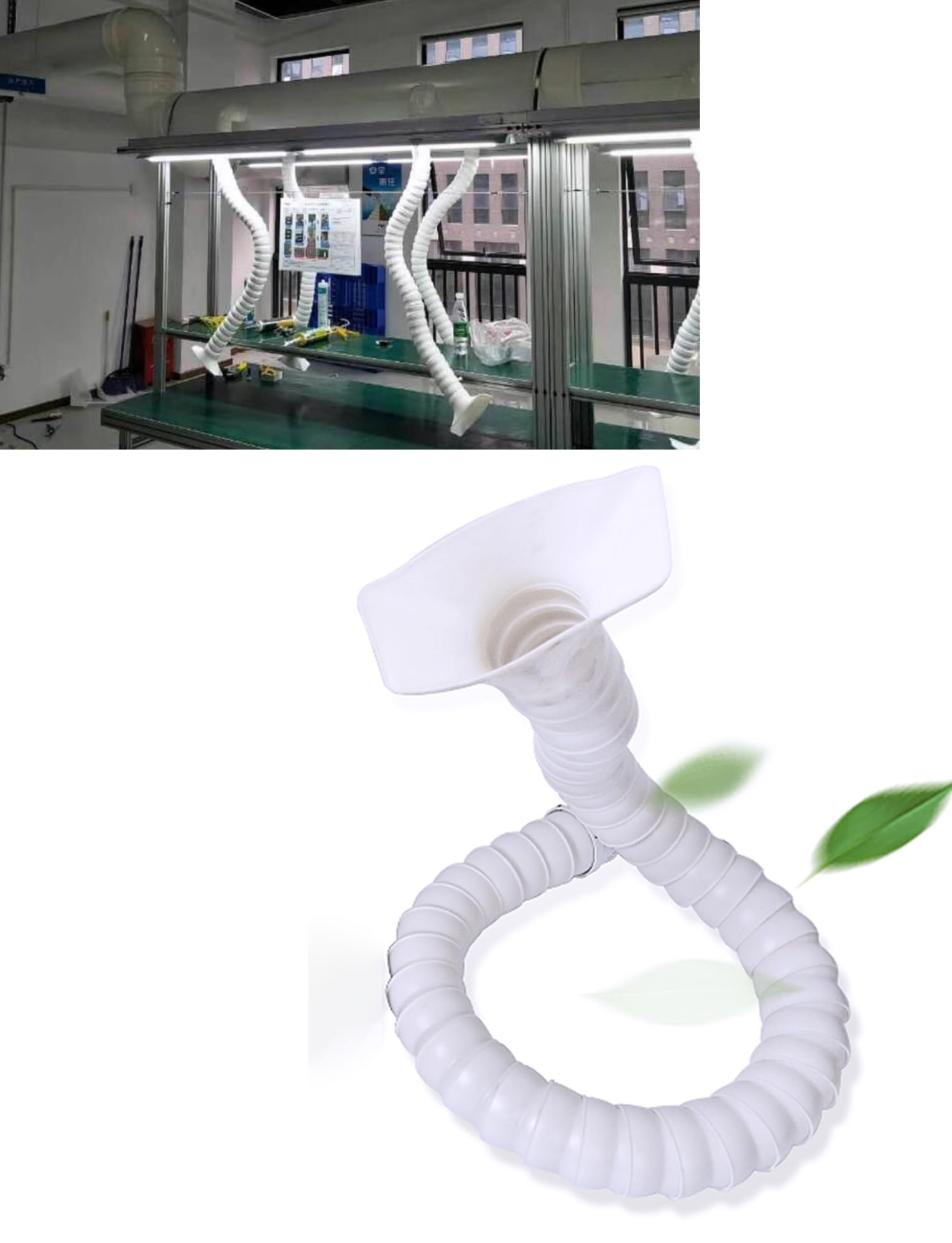 KLYDBMYT Smoking Duct, Industrial Dust Removal Ventilation Exhaust Equipment Bamboo Pipe Arm Smoking Duct for Fume Extractor Welding(Natural,75MM/3IN_200CM/6.6FT)