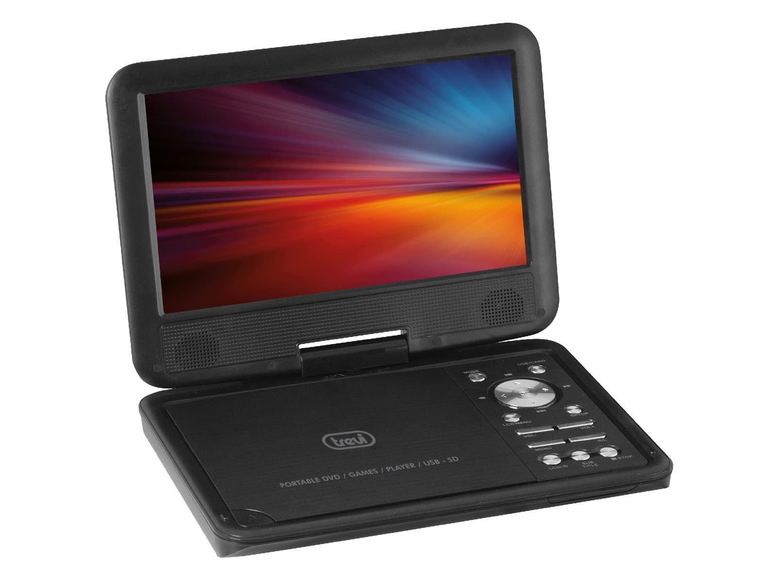 WeGeek - Reproductor DE DVD PORTÁTIL 9" USB SD Encendedor DE Cigarrillos 12V Trevi PDX 1409 S2
