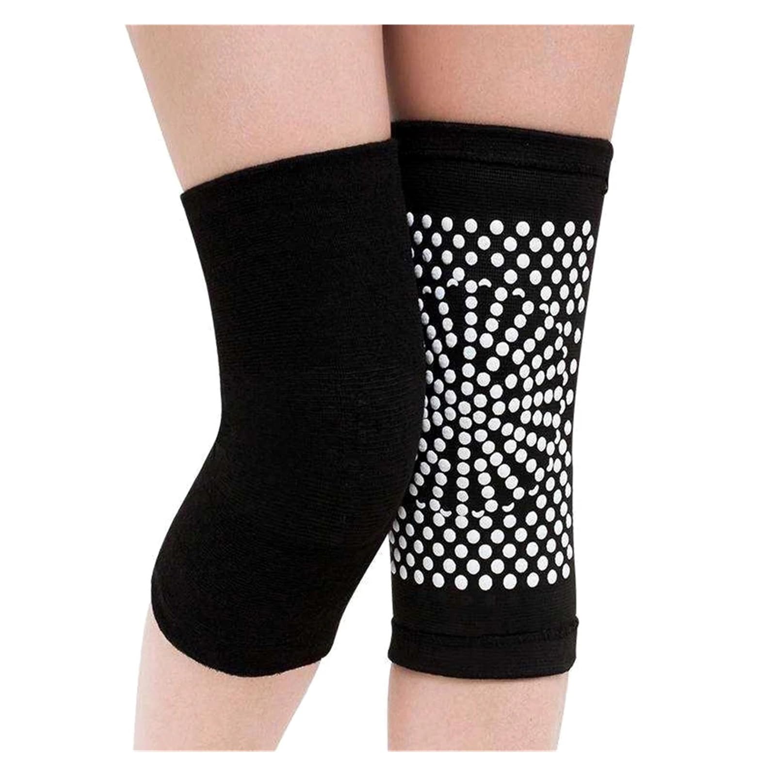 Ginocchiere Sportive Antiscivolo, Supporto e Scaldamuscoli, 2 Pezzi, Fascia riscaldante per Il Recupero, massaggiatore per Gambe.