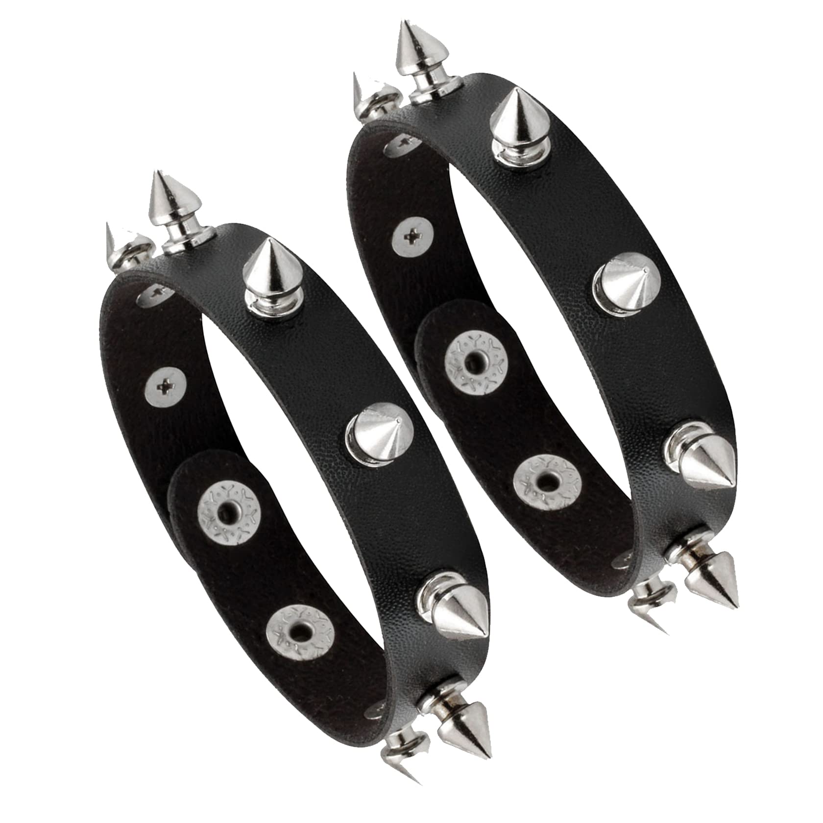 Set 13 Pezzi Gioielli Gotici Punk: 5 Collari Regolabili + 8 Braccialetti In Ecopelle – Per Lui E Lei