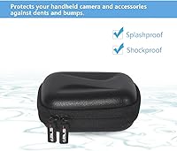 Vista 6 de JSVER Mini funda de transporte para GoPro Hero 13/12/11/10/9/8/7/6/5/4/3, DJI Osmo Action, AKASO EK7000 / EK7000 Pro / V50 Pro/Brave 4, Campark