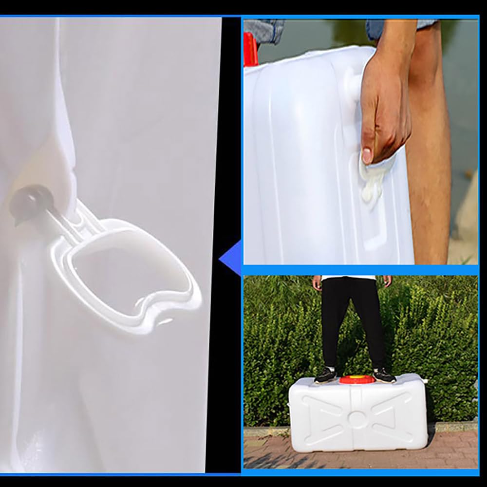 Portatile Tanica Acqua con Rubinetto Plastica Serbatoio Acqua Camper Escursionismo Picnic Viaggi All'aperto Contenitore per Acqua(Size:30L/8gallon)