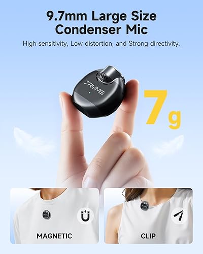 Miniatura 5 de 7RYMS Amplificador de voz WA2 con micrófono inalámbrico Lavalier para profesores, altavoz portátil con clip de micrófono, cancelación de ruido,