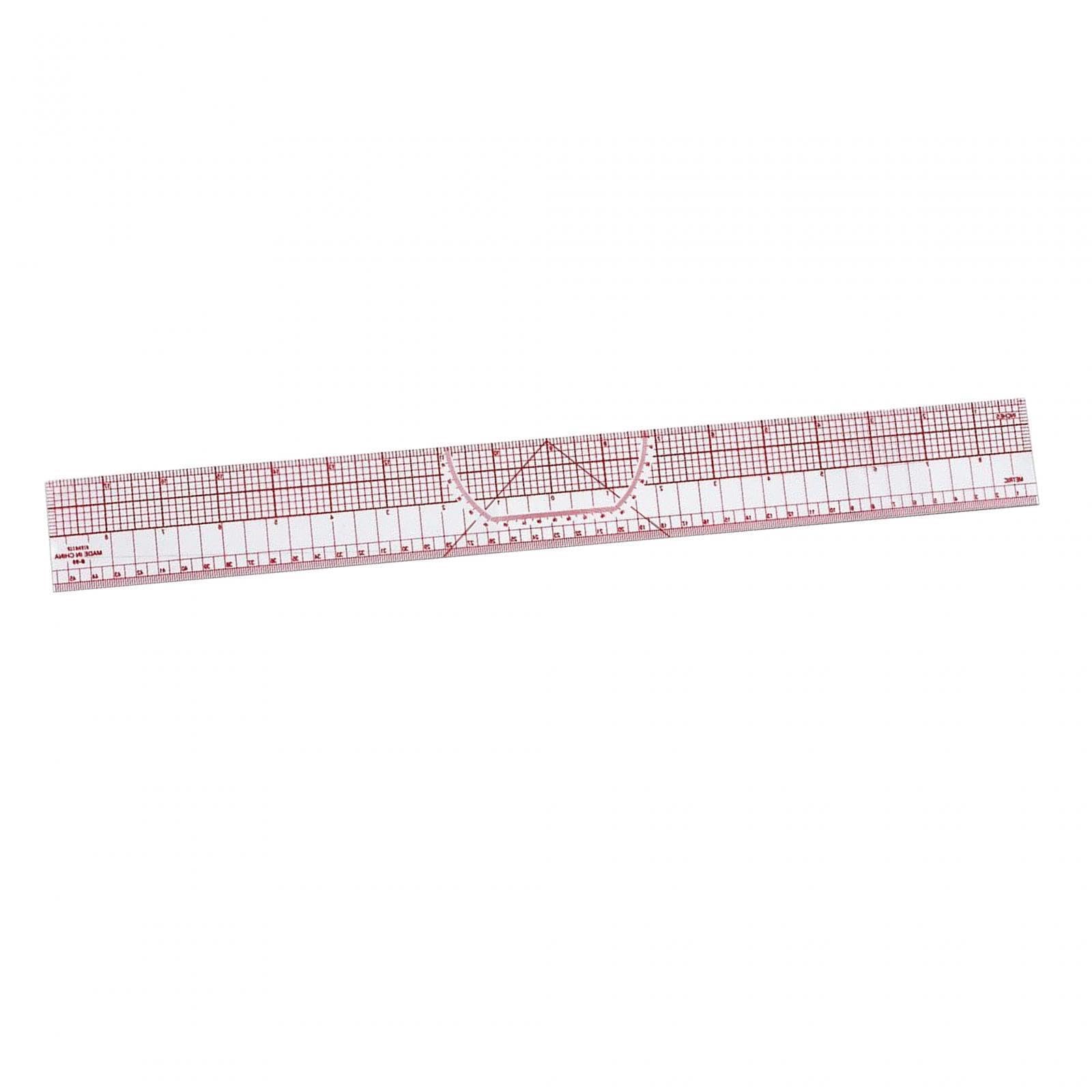 Poxzsfx Sewing Ruler Quilting Tailor Ruler Versatile Easy To Essential For Pattern Making And Grading Regularly Sewing Quilting Tailor Double Scale