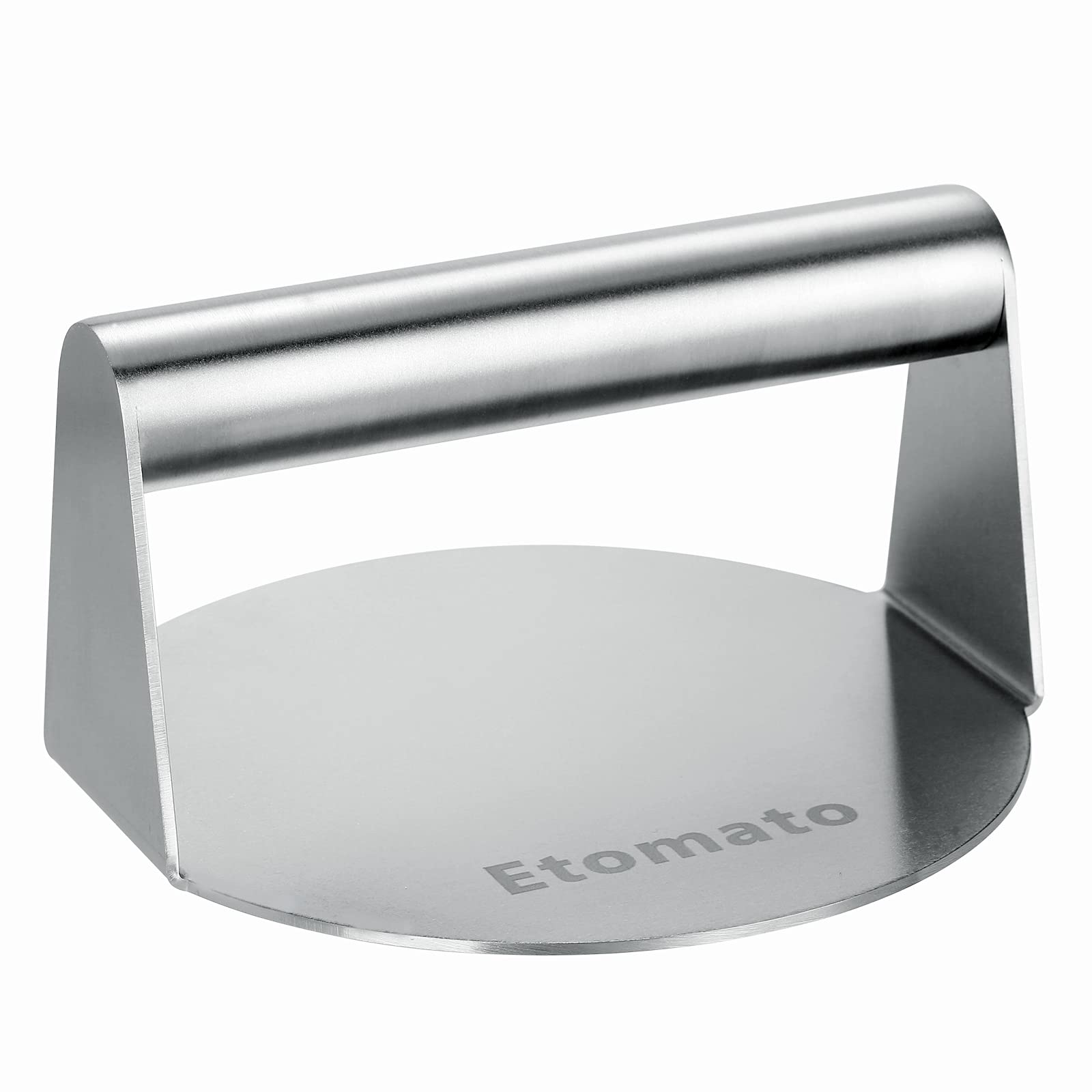 Etomato Stainless Steel Burger Press for Griddle,Bacon Grill Press Burger Smasher, Professional Griddle Accessories Kit for Flat Top Grill, Hamburger Patty Maker and Squeeze Grease