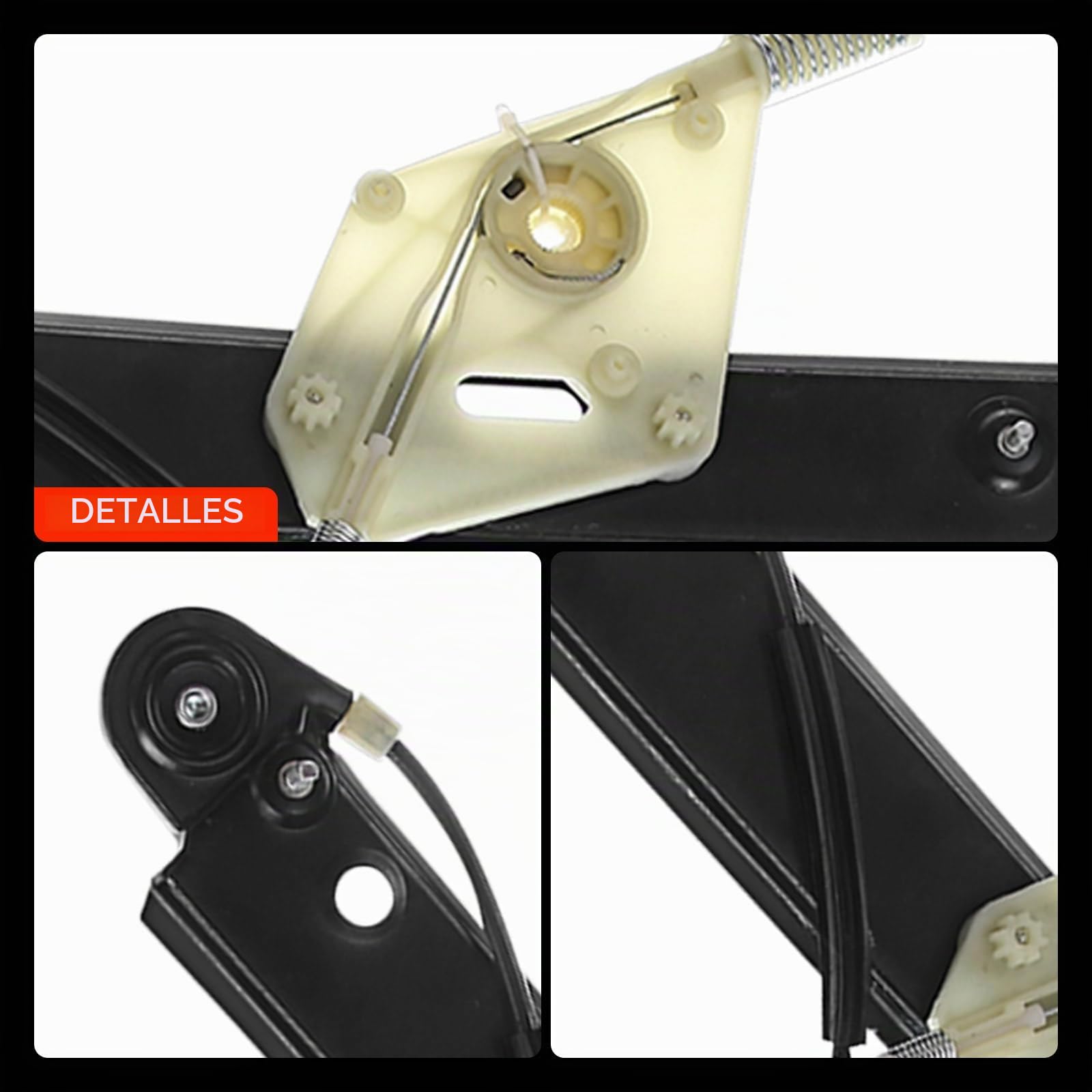 Frankberg Regulador de la ventana delantera izquierda 51337165595 | Compatible con: Serie 1 Convertible E88, Serie 1 E81, Serie 1 Coupé E82, Serie 1 E87