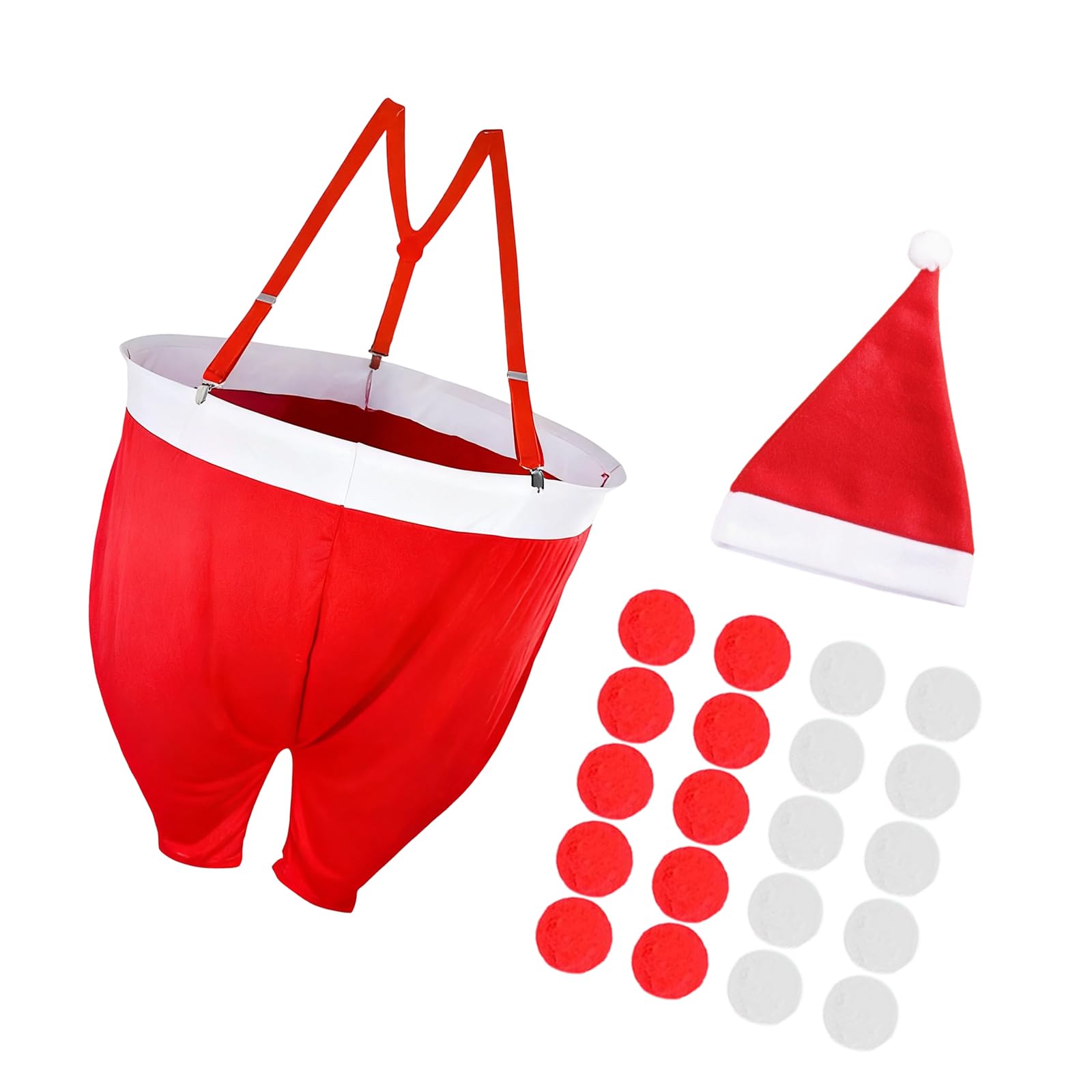 Nucelit Celebratory Pants Soft Fabric Ball Toss Activity for Family Entertainment Safe Gentle Substance Participatory Party Snow Fight