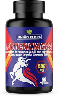 Potenciagra, Azulzinho Natural Suplemento com Mana-cubiu 500mg, 60 Cápsulas
