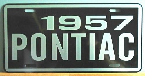 Placa de matrícula de metal 1957 57 Pontiac 6x12 se adapta a Chieftain Star Chief Safari Bonneville Hot Rod Muscle Car Bar Shop Home Office Garage