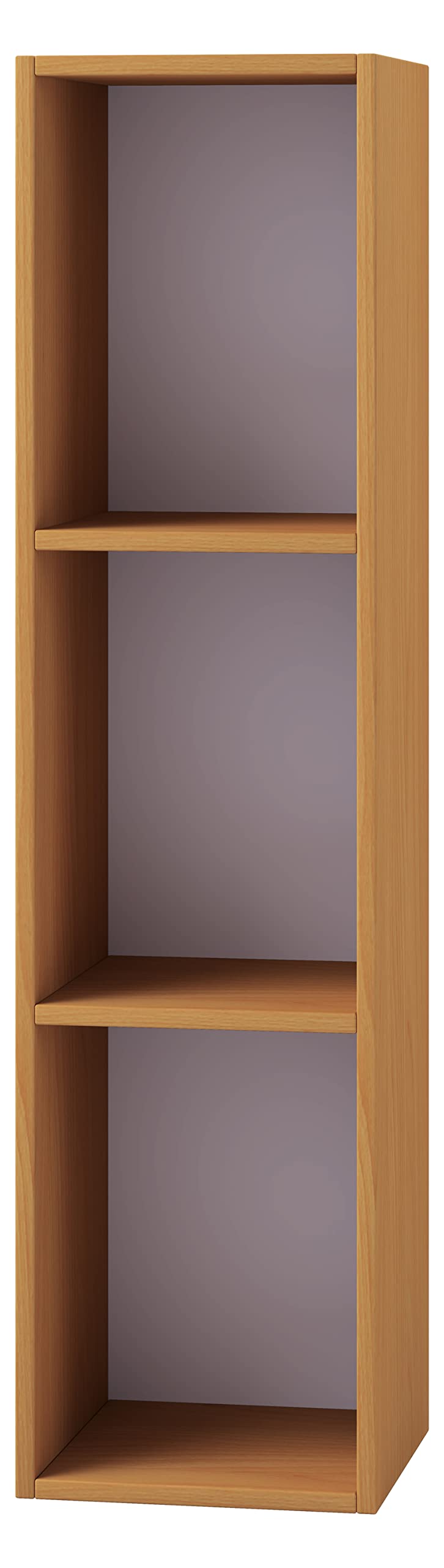VCM Holzregal stehend | platzsparendes Regal | Maße: H. 107 x B. 34 x T. 30 cm | Elegantes Regal stehend | Aufbewahrungsregal | Bücherregal - Mendas